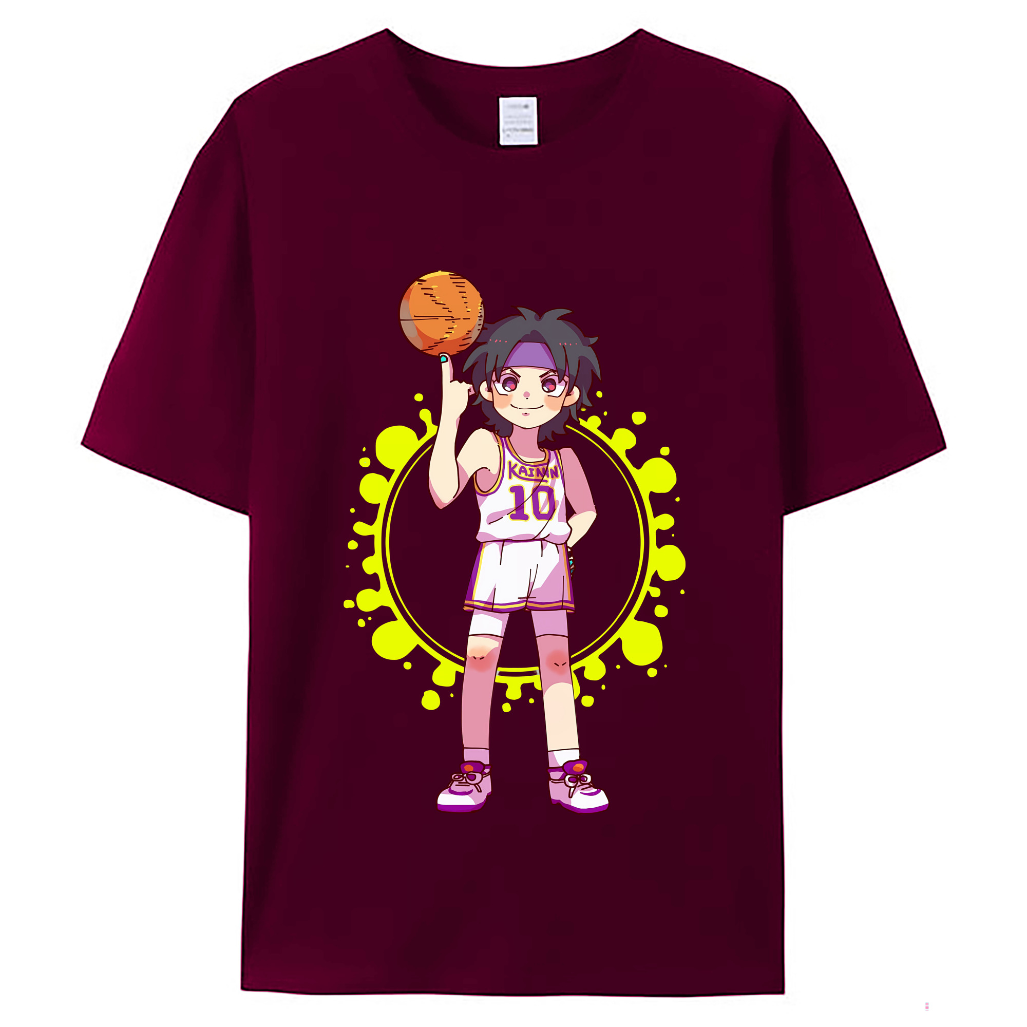 （画像用） SLAM DUNK／スラムダンク レディースカジュアルプリントTシャツ（綿100％）